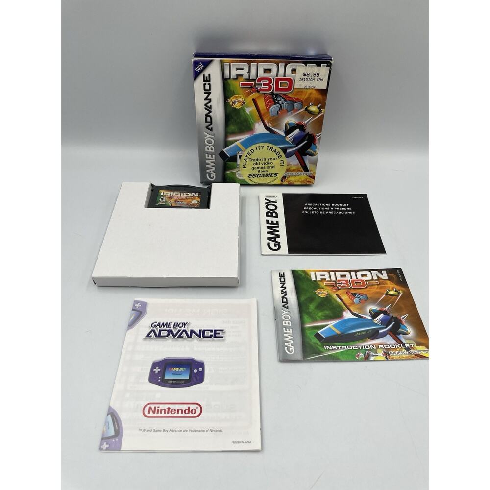 Vintage IRIDION 3D Game Boy Advanced COMPLETE In Box - TESTED